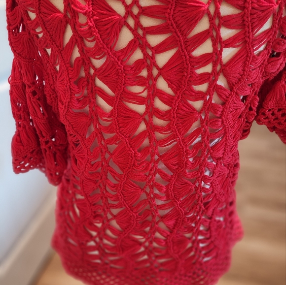 CHICO'S Red Sweater, Chico's Size 2 - Picture 2 of 2